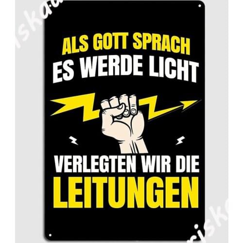 Electrician Electricity Gift Crafts Volt Watt Metal Plaque Poster Decoration Wall Mural Plaques Cinema Tin sign Posters