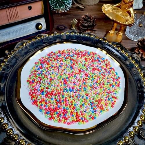 Panalisacraft 2-4mm Multi Color Foam Balls Mini Beads shaking card Filler Bubble Ball DIY Wedding Christmas Party Decoration