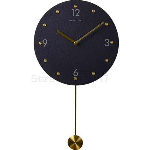 Light luxury clock wall clock living room household fashion quartz clock simple swing clock creative wall Watch