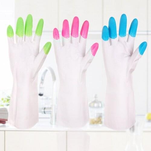 Christmas Kitchen durable waterproof wash fruits and vegetables, dishes, household chores, household cleaning gloves