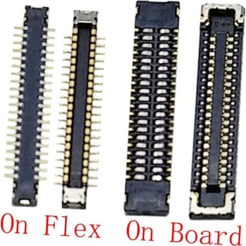 2Pcs LCD Display Screen Plug Flex FPC Connector For Huawei Nova5 Nova 5 Pro Nova5pro 5Pro Socket Jack On Motherboard Board 40pin