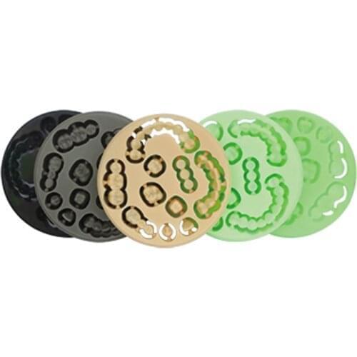5pcs Dental Wax Block CAD/CAM Wax Disk Dental Discs with Green and Dark Green Color Denture materials