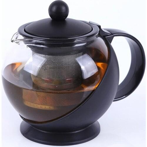 Heat-resistant Glass Tea Pot Stainless Steel Filter Liner, Bubble Teapot High Temperature Resistant Large Capacity Kettle Herbal