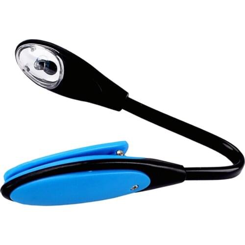 Tooyful Foldable Music Sheet Book Reading LED Light Music Stand Clip-on Lamp Piano Guitar Violin Playing Accessory