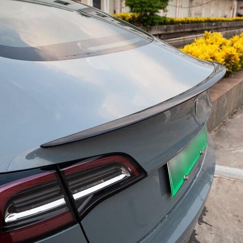 Vxvb New For Tesla Model 3 2021 Accessories Spoiler Real Carbon Fiber Three Model3 Half Tail High Performance Trunk Wing Spoiler