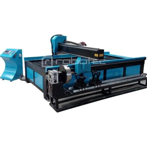 High quality cnc plasma flame cutting machine with 4th axis/cnc plasma table 1325/steel sheet pipe cnc plasma cutting machine
