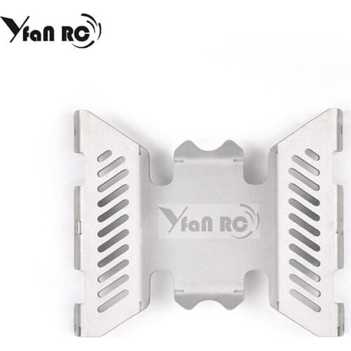 Chassis Armor Medium Shield Stainless Steel Armor For 1/10 Axial SCX10II UMG10 90046 90060 Mid-guard Armor RC Crawler Car Parts