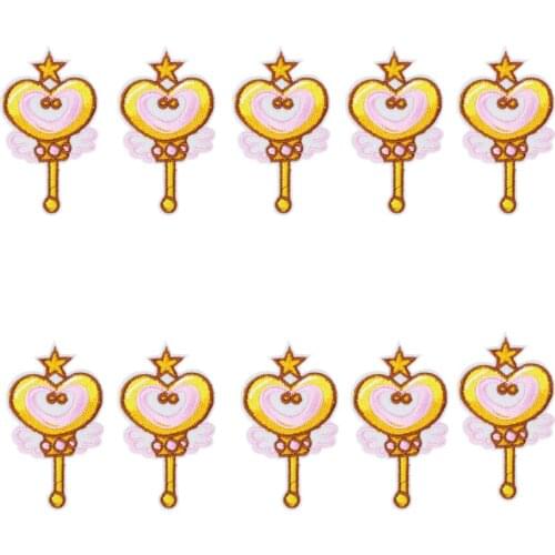 10pcs magic wand embroidered patches for clothing iron on patches for clothes badges clothes iron-on patches for jeans