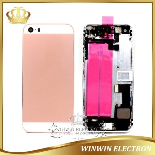 100% Tested Prefect Quality Replacement Chassis for iphone 5S like SE Housing Back Cover Middle Frame with Flex Cable Assembly