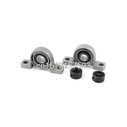 2 Pcs Zinc Alloy 10mm Mounted Self-aligning Ball Bearing Pillow Block UP000