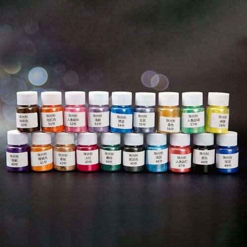 38 Color Pearl Mica Powder Epoxy Resin Colorant Dye Pearl Pigment Jewelry Making Pigment