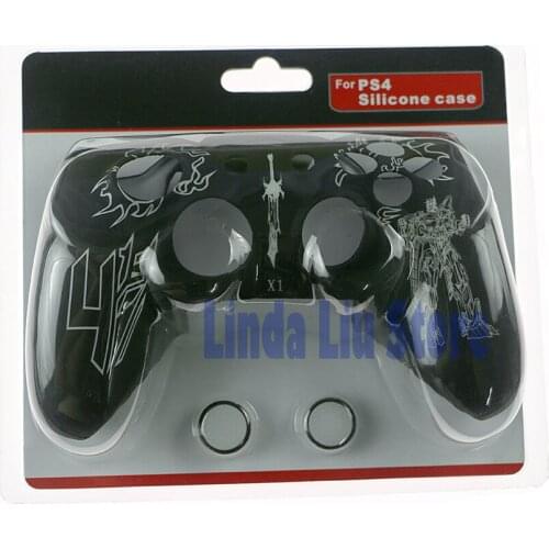 5sets/lot For Xboxone Silicone Analog Thumb Stick Caps For Xbox One Controller With Package Skull Thumbstick Cover Gamepad 5sets
