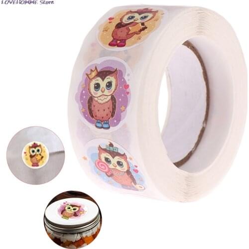 500Pcs Cartoon Animals Sticker for Kids Classic Toy Decoration Cute owl School Teacher Supplies Reward Encouragement Sticker