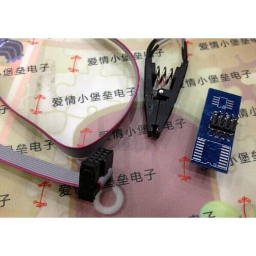 Free Shipping SOIC8 SOP8 Flash Chip IC Test Clips Socket Adpter BIOS/24/25/93 Programmer New