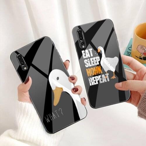 Duck Goose Game Phone Case Tempered Glass For Huawei P30 P20 P10 lite honor 7A 8X 9 10 mate 20 Pro