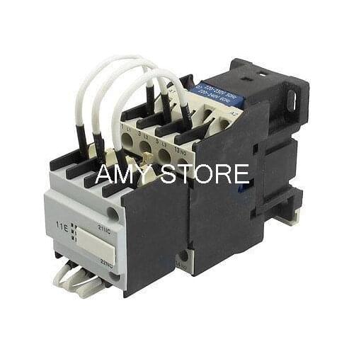 CJ19-25 Ui 500V 220V Coil 25A Pole 1NO Changeover Capacitor AC Contactor