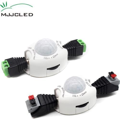 Motion Sensor Light Switch 5V 12V PIR Motion Sensor DC Movement Detector Activated Timer Automatic Switch ON OFF for LED Strip
