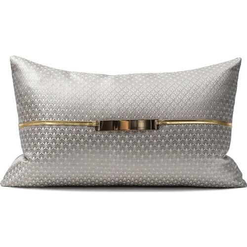 Decorative Cushion Covers For Outside Garden Chair Gold Metal Simple Waist Pillowcase Home Decor Pillow 45x45cm/30x50cm