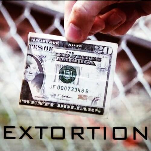 Extortion (DVD and Gimmick) by Patrick Kun and SansMinds / close-up street bill cash magic tricks products toys wholesale