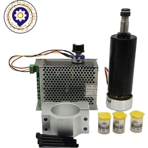 Air cooled CNC Spindle DC Motor 500W 400W 300W+Power Supply speed governor For Engraving