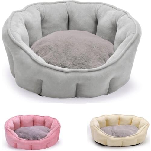 Cat Warm Bed House Portable Dog Bed Winter Warm Shell Nest Cat Sleeping Bed Soft Plush Dog Basket Cushion for Puppy Pet Supplies