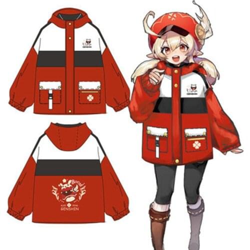 Klee Bomb Impression Coat Game Cosplay Costume Anime Project Cotton Jacket Adult Printed Top High Quality Halloween Clothes S-L