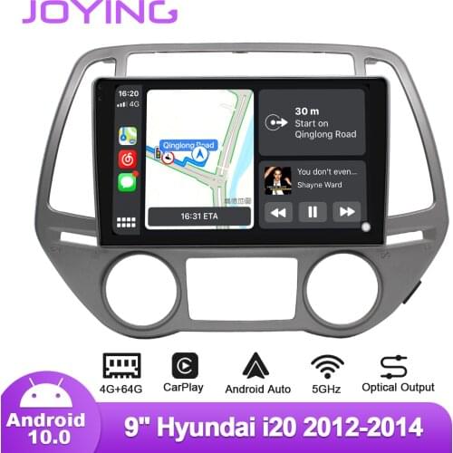 Joying Radio 1 din 9” Car Stereo Central Multimedia Player Car Intelligent System Android Auto CarPlay For Hyundai I20 2012-2014