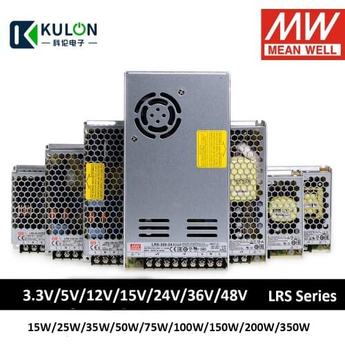 MEAN WELL LRS 10A 3A 5A 6A 4A 9A 2A switching power supply module 220v ac 3.3v 4.2v 5v 12v 15v 24v 36v 48v dc smps led strip