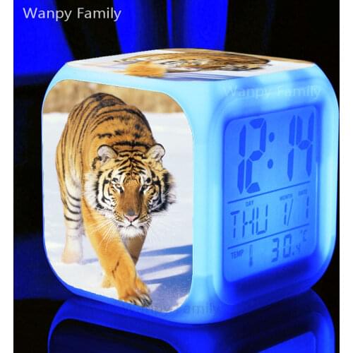Roaring Tiger Alarm Clock LED Digital Clock