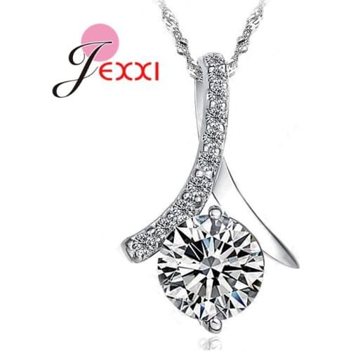 New New Fashion High Quality 925 Sterling Silver Pendant Necklace Jewelry Free Shipping Popular Cubic Zirconia Women
