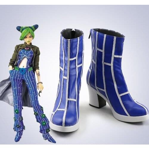 JoJos Bizarre Adventure Cujoh Jolyne Cosplay Shoes Halloween Custom Made Boots