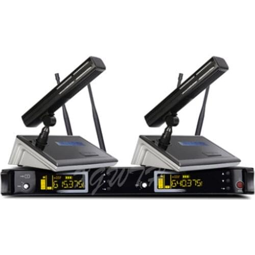 One For Two Wireless Conference Microphone Desktop Gooseneck Condenser Microphone Anti-howling Speech