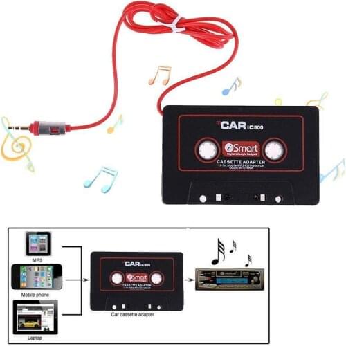 Aux Adapter Car Tape Audio Cassette Mp3 Player Converter 3.5mm Jack Plug For IPod IPhone MP3 AUX Cable CD Player Dropshipping