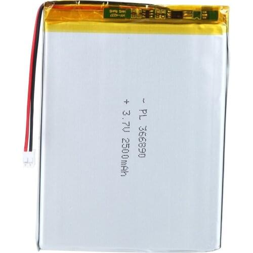 Mejuew 3.7V 2500mAh 366890 Rechargeable Lipo Battery with JST Connector
