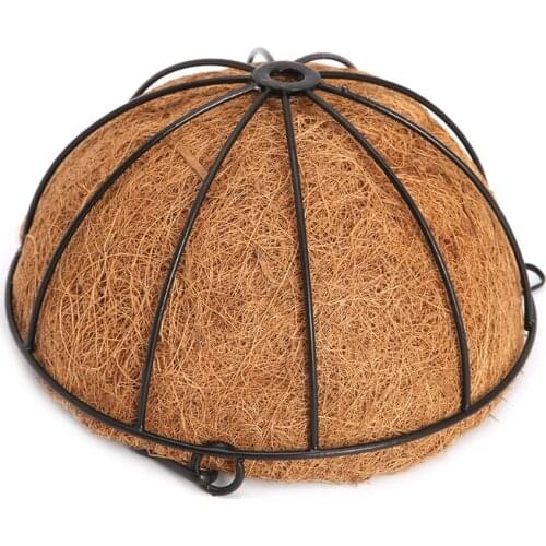 Hanging Coconut Vegetable Flower Pot Basket Liners Planter Garden Decor Iron Art