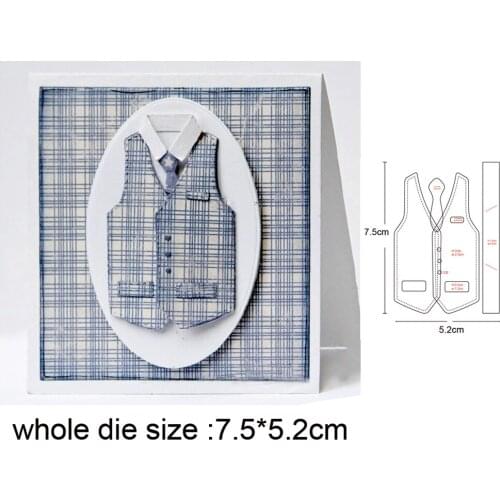 Metal Cutting Dies Mens jackets cutting dies template for DIY Scrapbooking Album Decor Embossing Die Cut Paper Card Crafts Dies