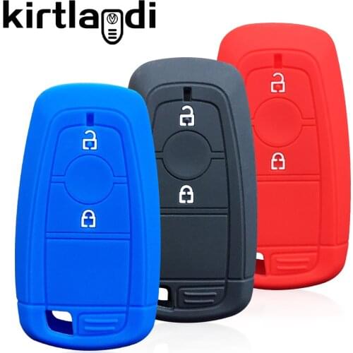 Silicone Car Key Case Cover for Ford Kuga 2020 Ecosport Edge Explorer Fusion S-MAX Mustang F-150 F-250 F-350 Holder Remote Fob