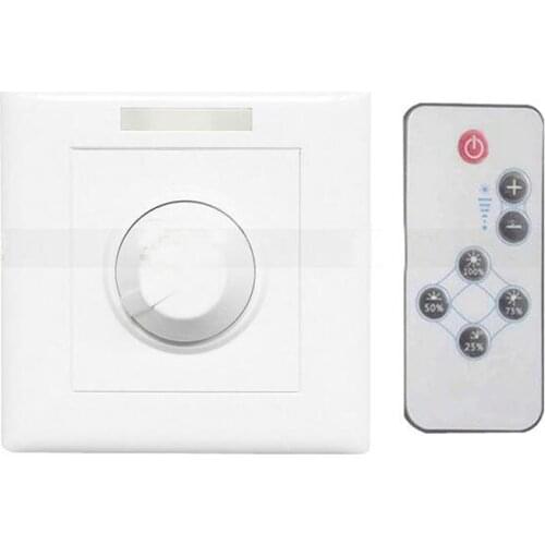 LED dimming switch panel 110V 220V 300W LED remote control back cut phase dimmer