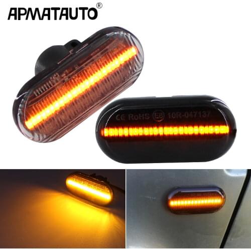 For Dacia Duster Dokker Lodgy Renault Megane 1 Clio1 2 KANGOO ESPACE Smart Fortwo 453 Led Dynamic Side Marker Turn Signal Lights