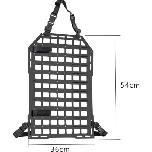 Tactical Car Backseat Organizer Hunting MOLLE Vehicle Seat Back Equipment PP Board Insert Panel for Airsoft Paintball CS