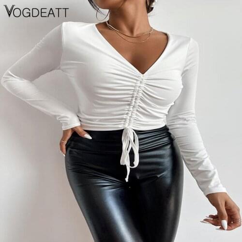 Женские базовые футболки VOGDEATT China At AliExpress