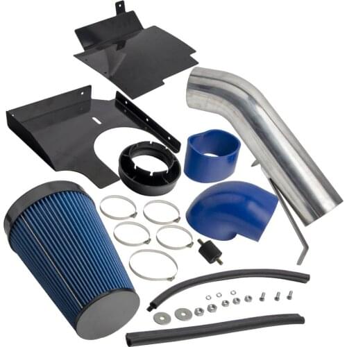 Air Intake System 4" + Heat Shield For GMC/For Chevy V8 4.8L/5.3L/6.0L 1999-2006 Red Black Blue