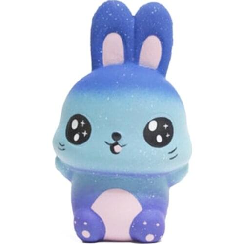 Funny Shining Rabbit Starry Sky Squishy Slow Rising Squeeze Stress Relief Kid Toys Christmas Gifts Anti-stress toys