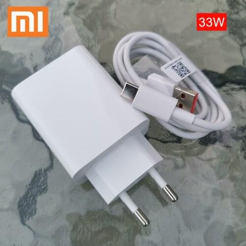 Xiaomi Redmi Note 10 9 Pro Fast Charger 33W turbo charge Type C For Mi 11 10 10T 9 Poco F3 X3 F2 Redmi note 9 9S 10 K30 K40 Pro
