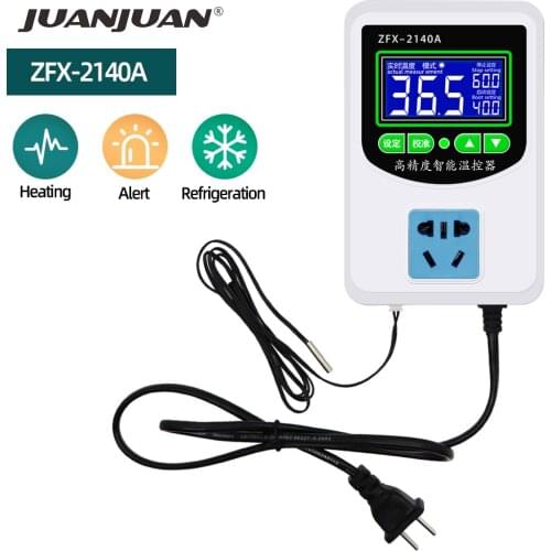 ZFX-2140A High precision intelligent thermostat Microcomputer Thermostat US Plug Temperature Controller Switch 50%off