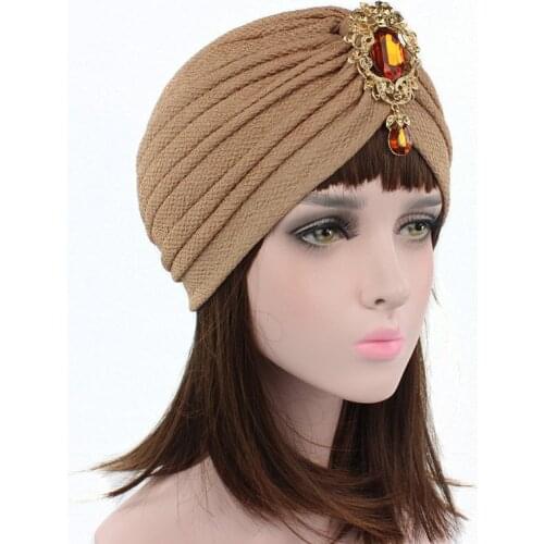 Sexy shop fashion Pakistan hat with diamond indian headdress clothing for women Muslim headwear