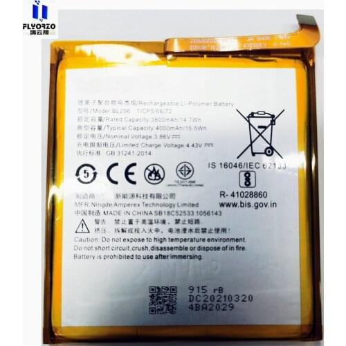 100% Brand new High Quality 3800mAh/4000mAh BL296 Battery For Lenovo Z6 Z6Pro L78121 L78051 Mobile phone