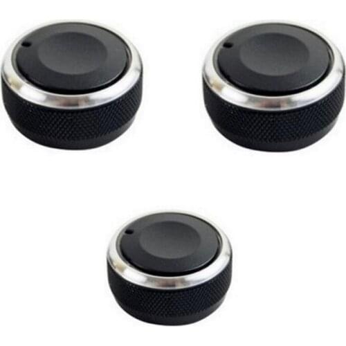 3X Fit For Chevrolet Spark/Chery QQ3 QQ6 Aluminum Alloy Car AC Knob Air Conditioning Heat Control Switch Knob Button