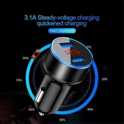 3.1A Dual USB Car Charger LED Display For Holden Commodore Trailblazer Colorado Statesman Caprice for Alfa Romeo Mito Spider GT