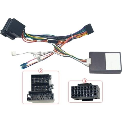 Car Audio 16PIN Power Cord Adapter Audio Harness with Canbus Box for Opel Corsa 2007-2014